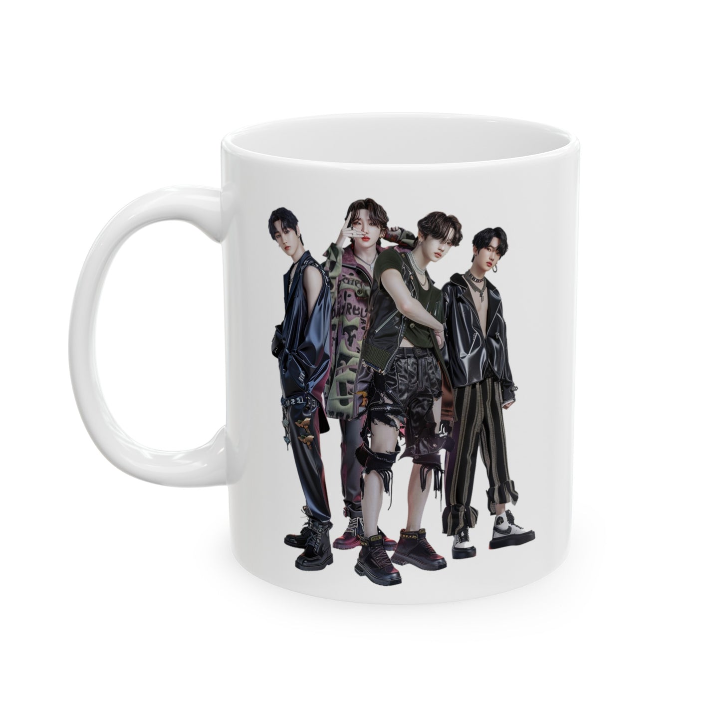K-Pop 4 Ceramic Mug, (11oz, 15oz) - USA