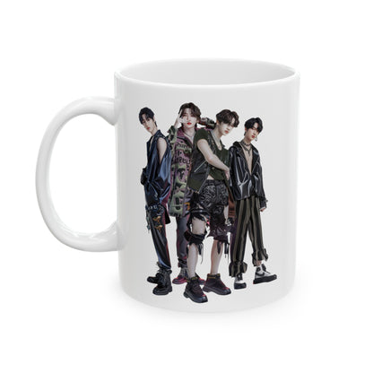 K-Pop 4 Ceramic Mug, (11oz, 15oz) - USA