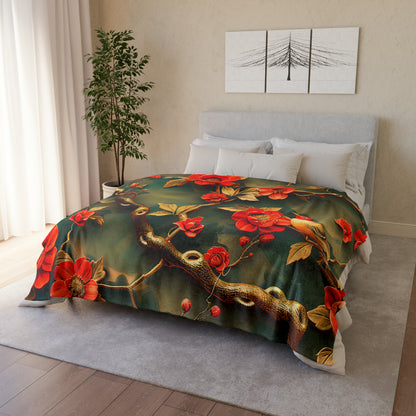 Chinoiserie #2 - Soft Polyester Blanket