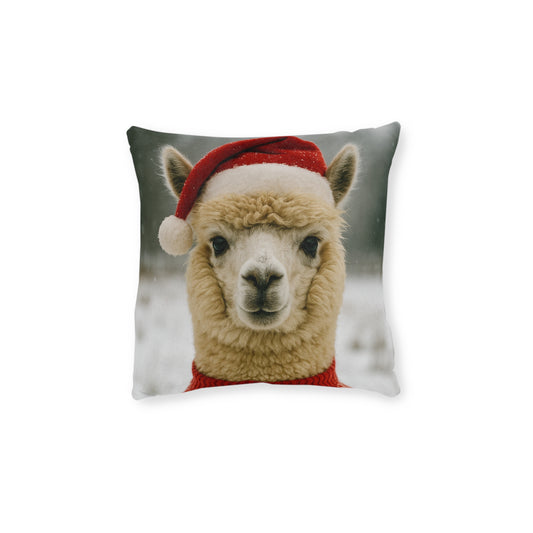 Christmas Alpaca Square Cushion - UK