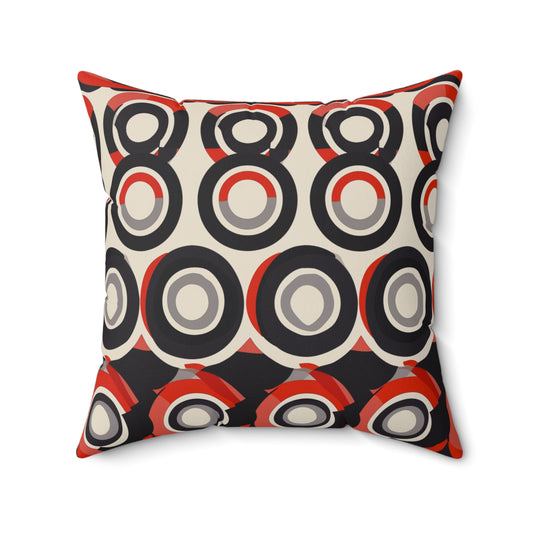 1960's America #3 Spun Polyester Square Pillow - USA