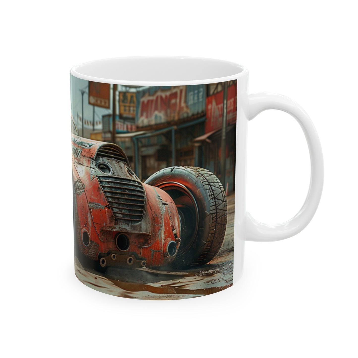 Car 1 Ceramic Mug, (11oz, 15oz) - USA