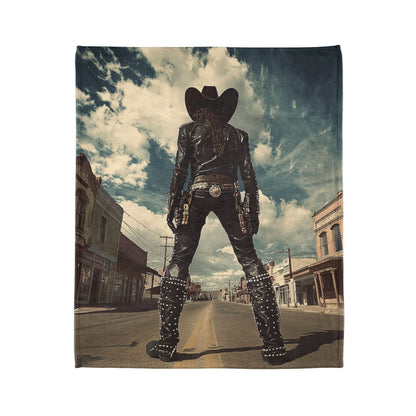 Cyber Cowboy - Soft Polyester Blanket UK
