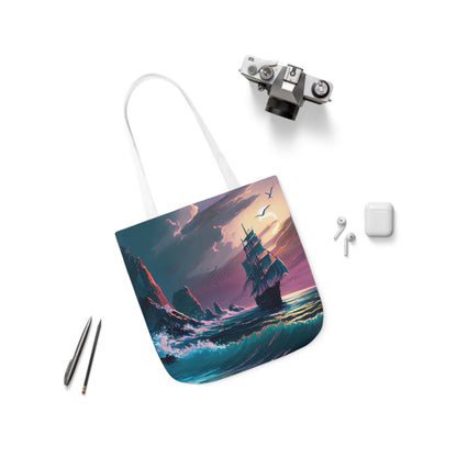 Seascape #5 - Polyester Canvas Tote Bag (AOP)