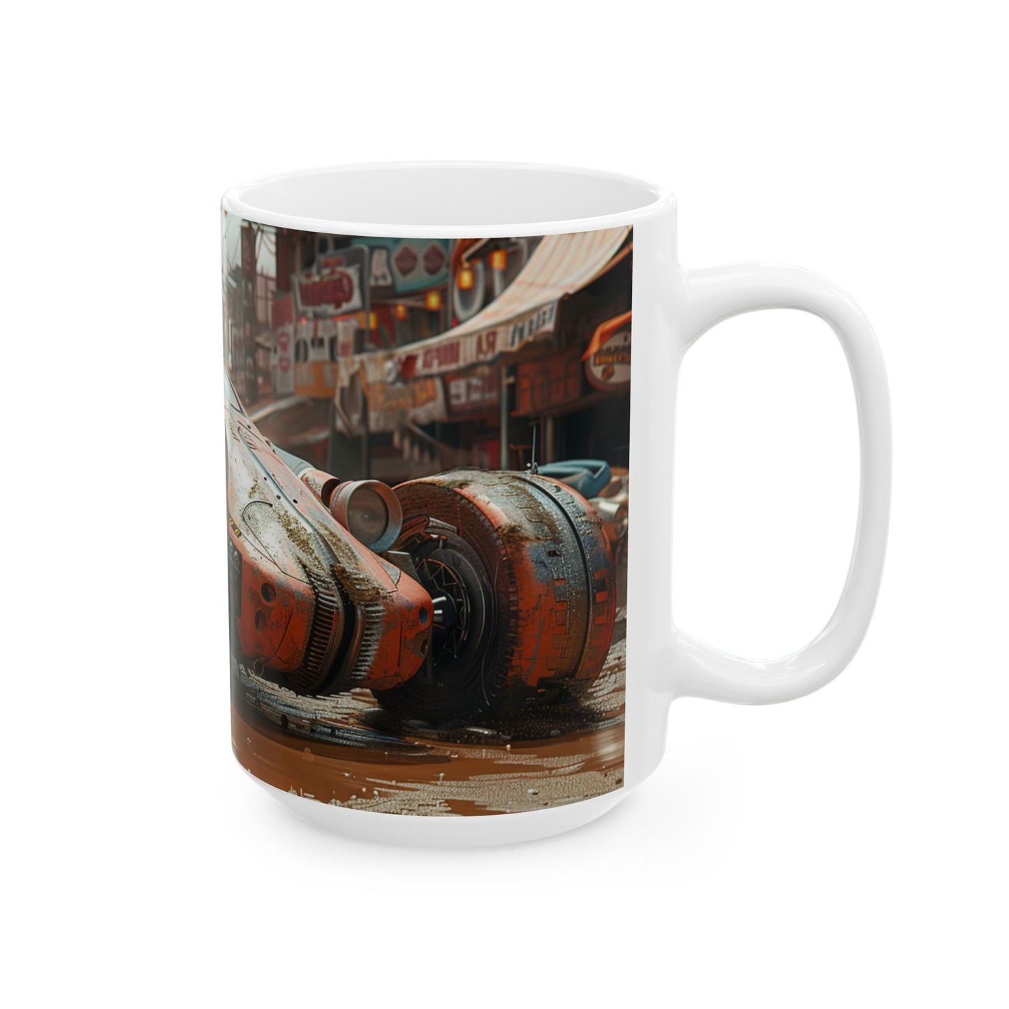 Car 3 Ceramic Mug, (11oz, 15oz) - USA