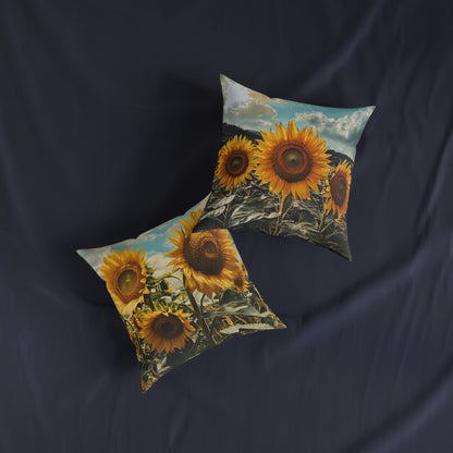 Sunflower Double - Square Pillow - UK