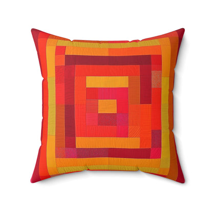 Patchwork 2 - Spun Polyester Square Pillow - USA