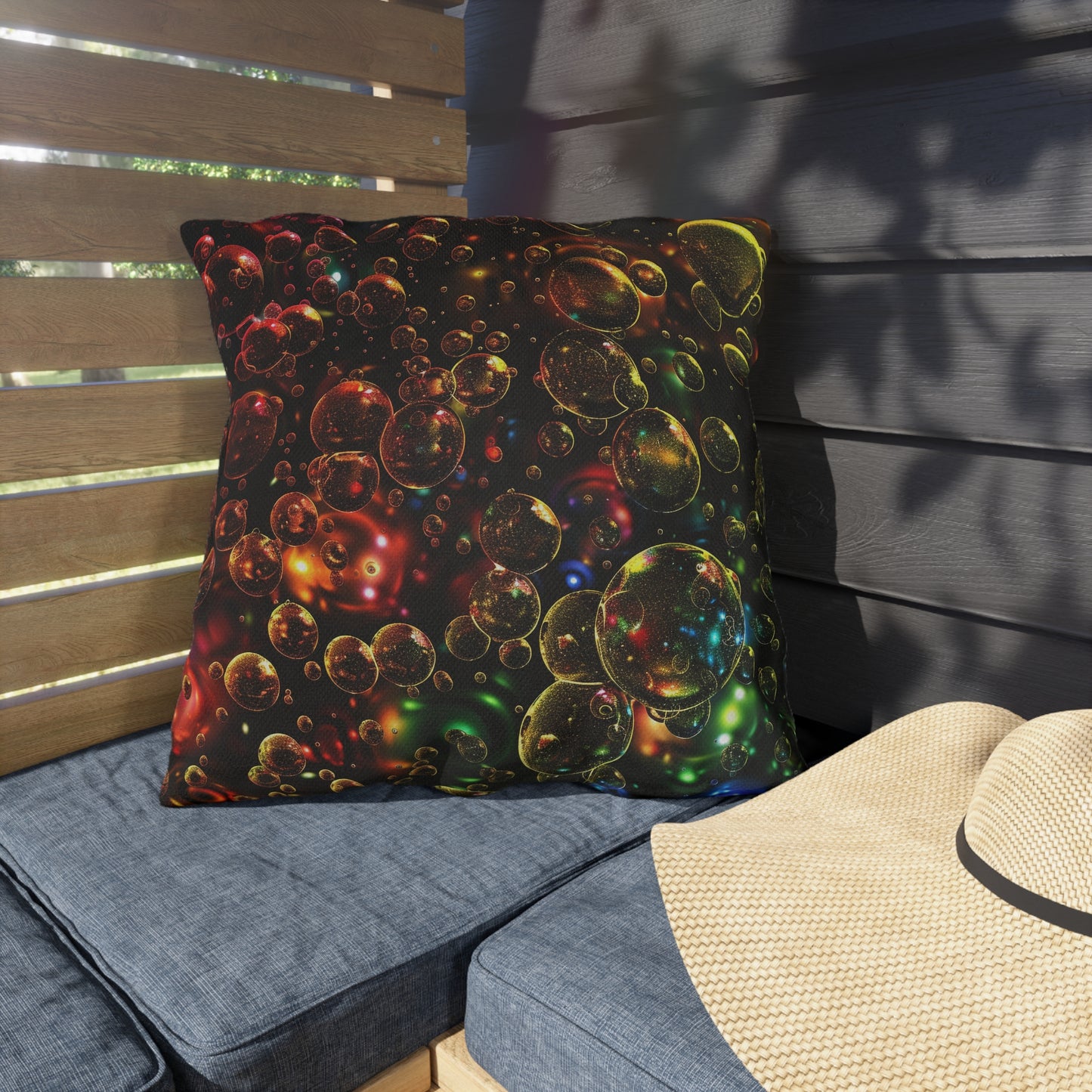 Effervescent Bubbles - Outdoor Pillows - USA