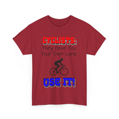 Cyclists 1 - Unisex Heavy Cotton Tee - UK