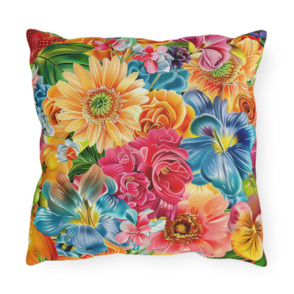 Summer Flowers - Outdoor Pillows - USA