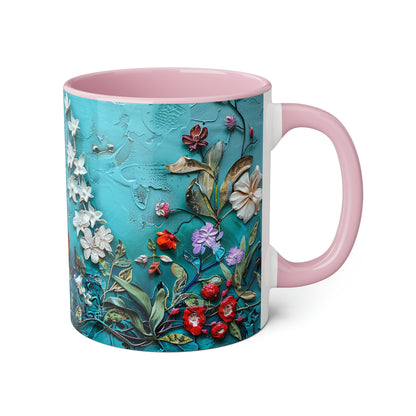 Wild Flowers Accent Mugs, 11oz - Canada Only