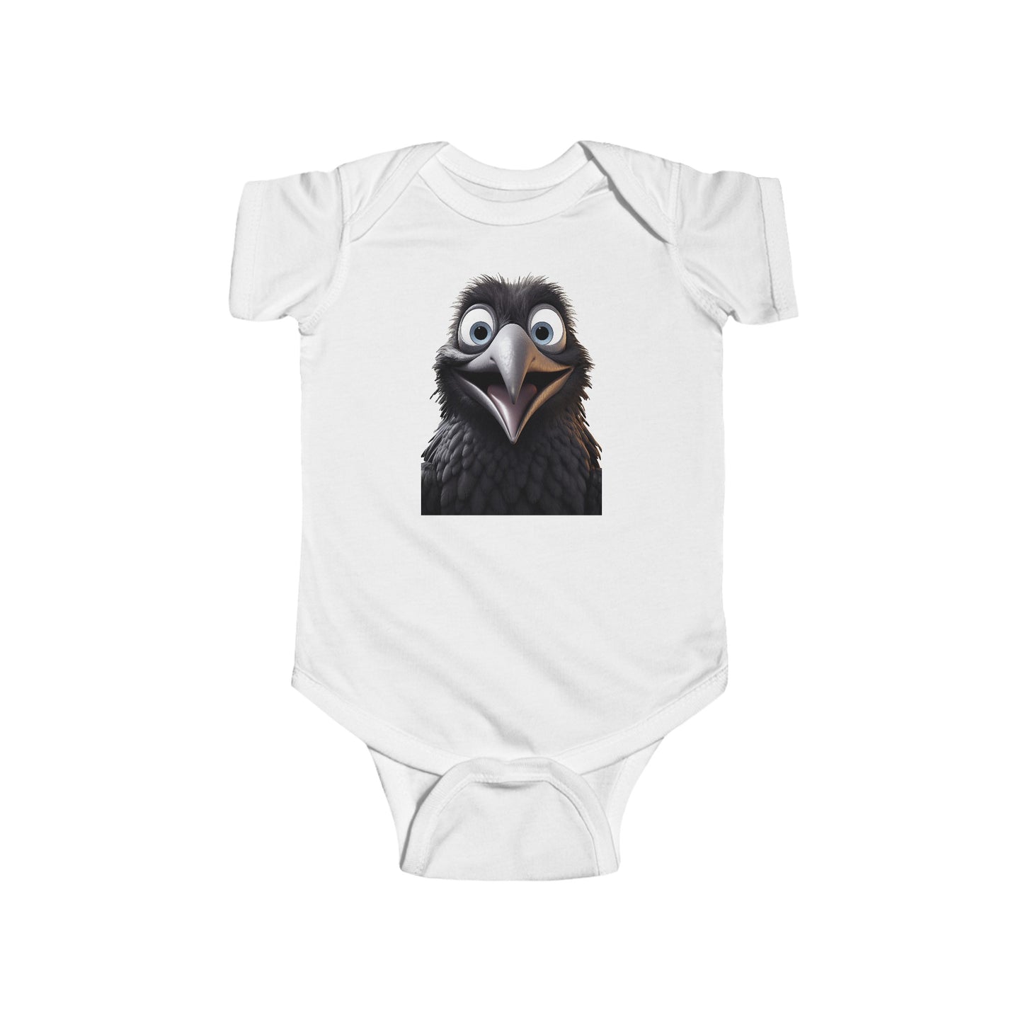Crow Infant Fine Jersey Bodysuit - UK, CAN, USA
