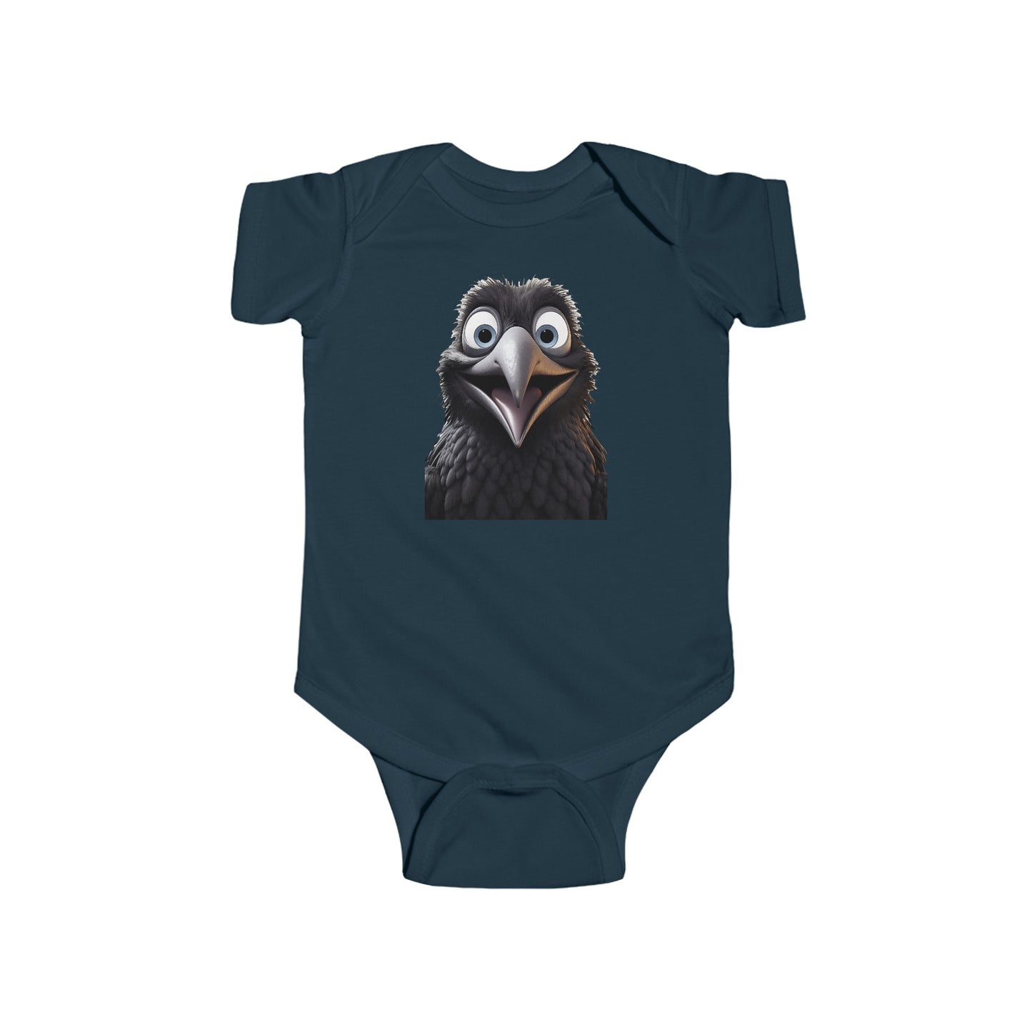 Crow Infant Fine Jersey Bodysuit - UK, CAN, USA