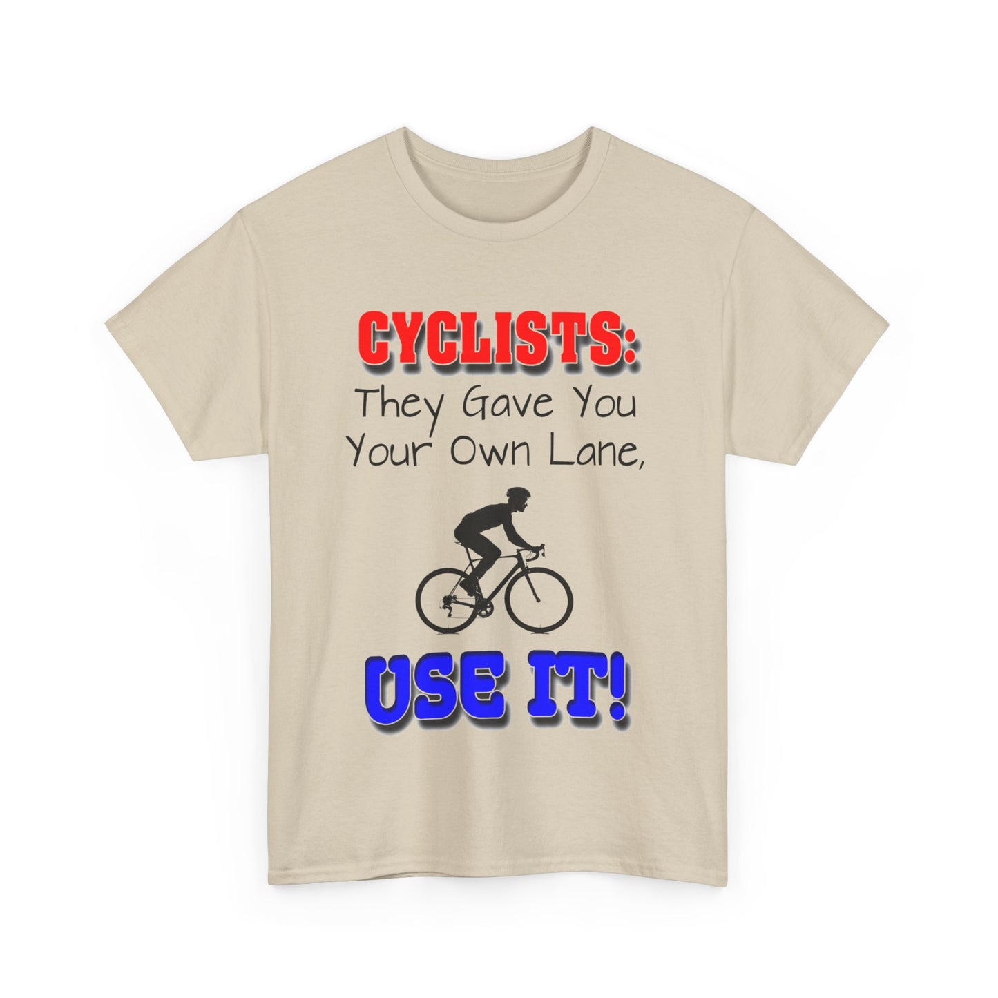 Cyclists 1 - Unisex Heavy Cotton Tee - UK