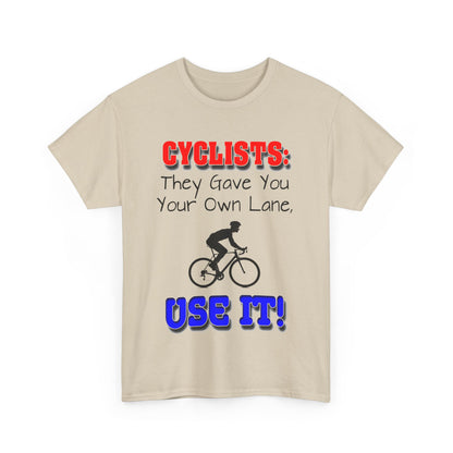 Cyclists 1 - Unisex Heavy Cotton Tee - UK