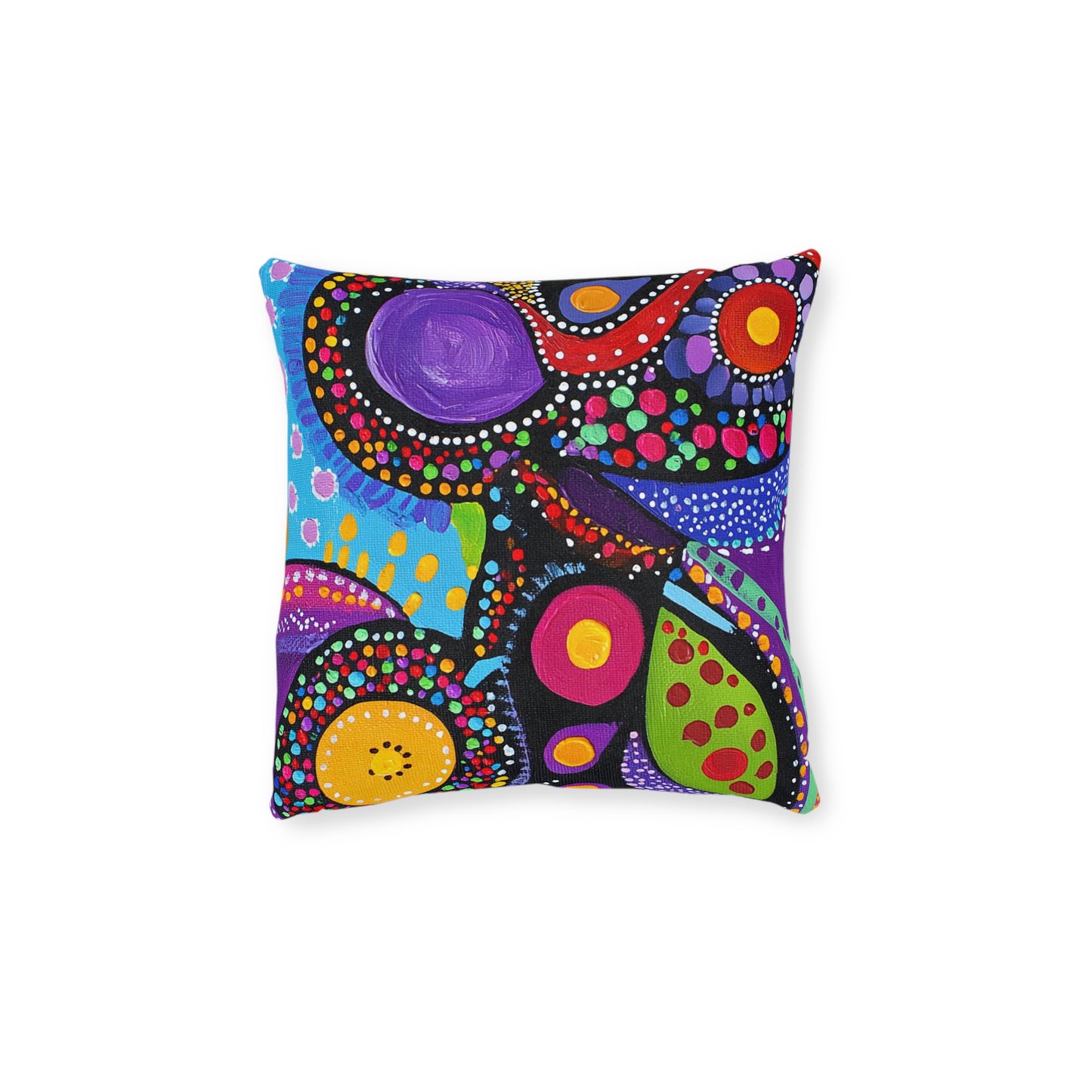 Traditional Aboriginal 4 - Square Pillow - UK