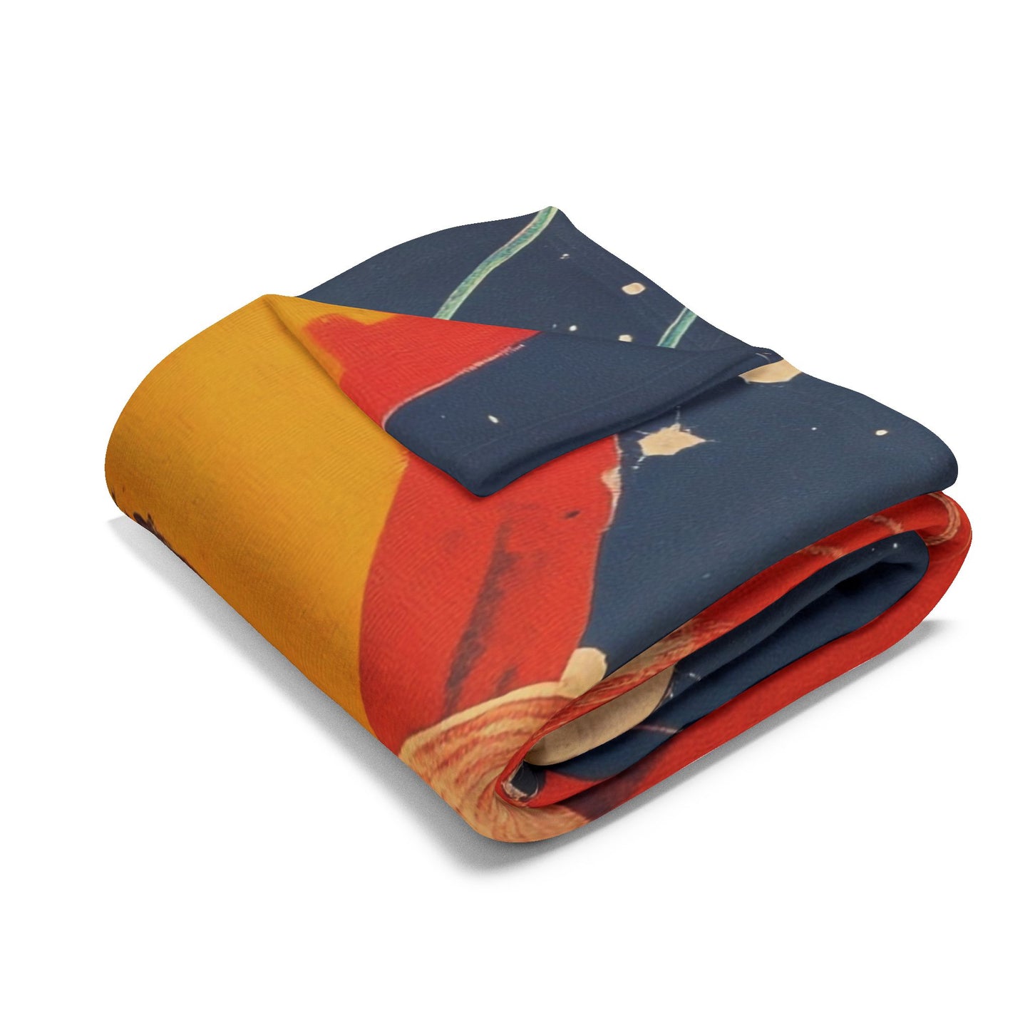 Retro Space Adventure Fleece Blanket 5 - Cosy Gift for Sci-Fi Lovers UK