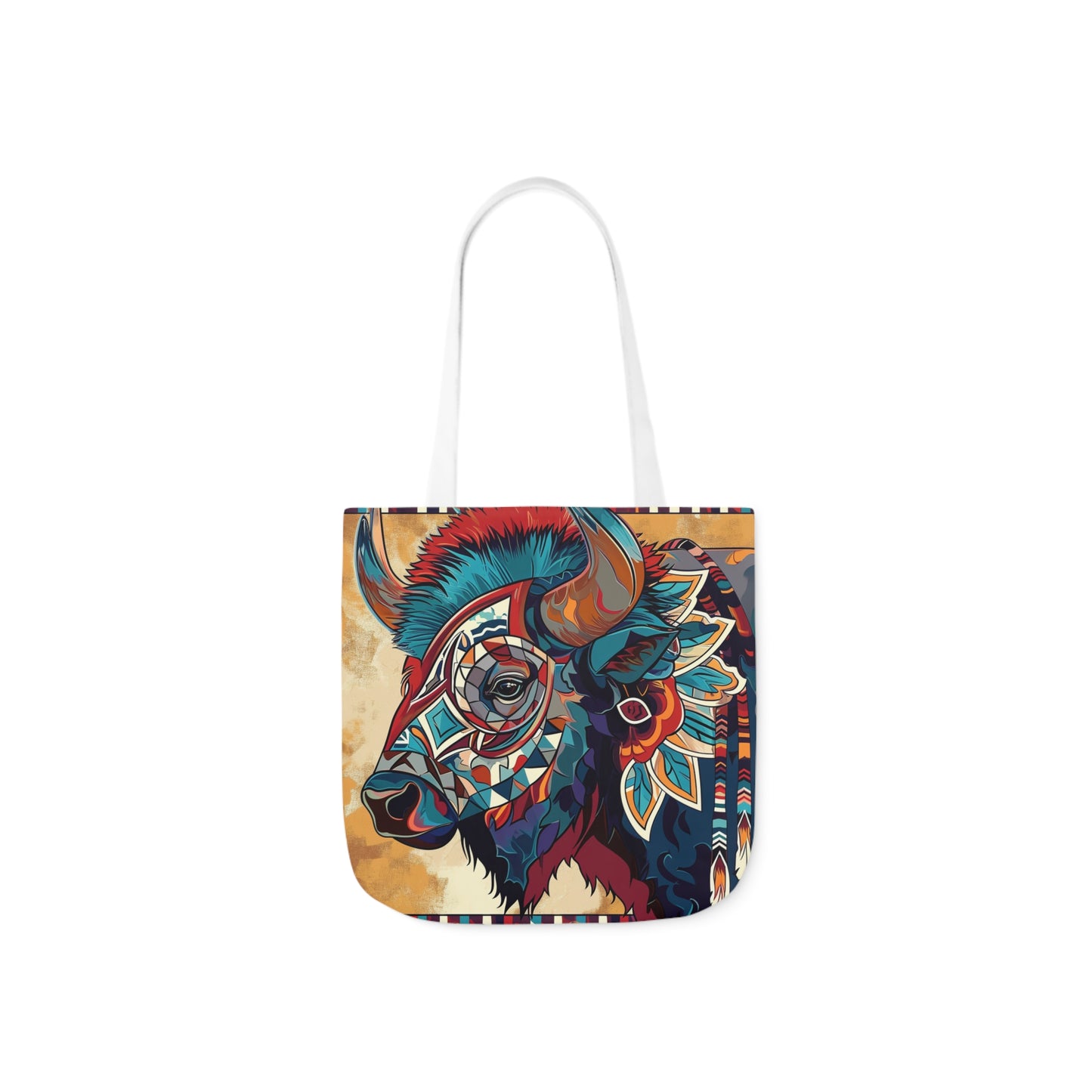 Native American Art #1 - Polyester Canvas Tote Bag (AOP)