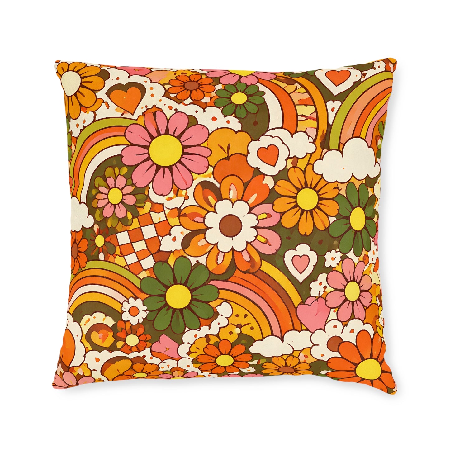 1970s Flashback 2 Square Cushion - UK
