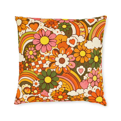 1970s Flashback 2 Square Cushion - UK