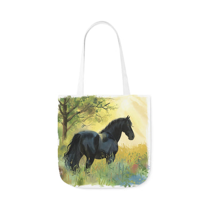 Horse #4 Polyester Canvas Tote Bag (AOP)