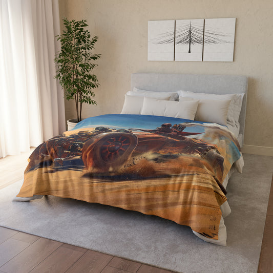 Steampunk Racer #1 - Soft Polyester Blanket