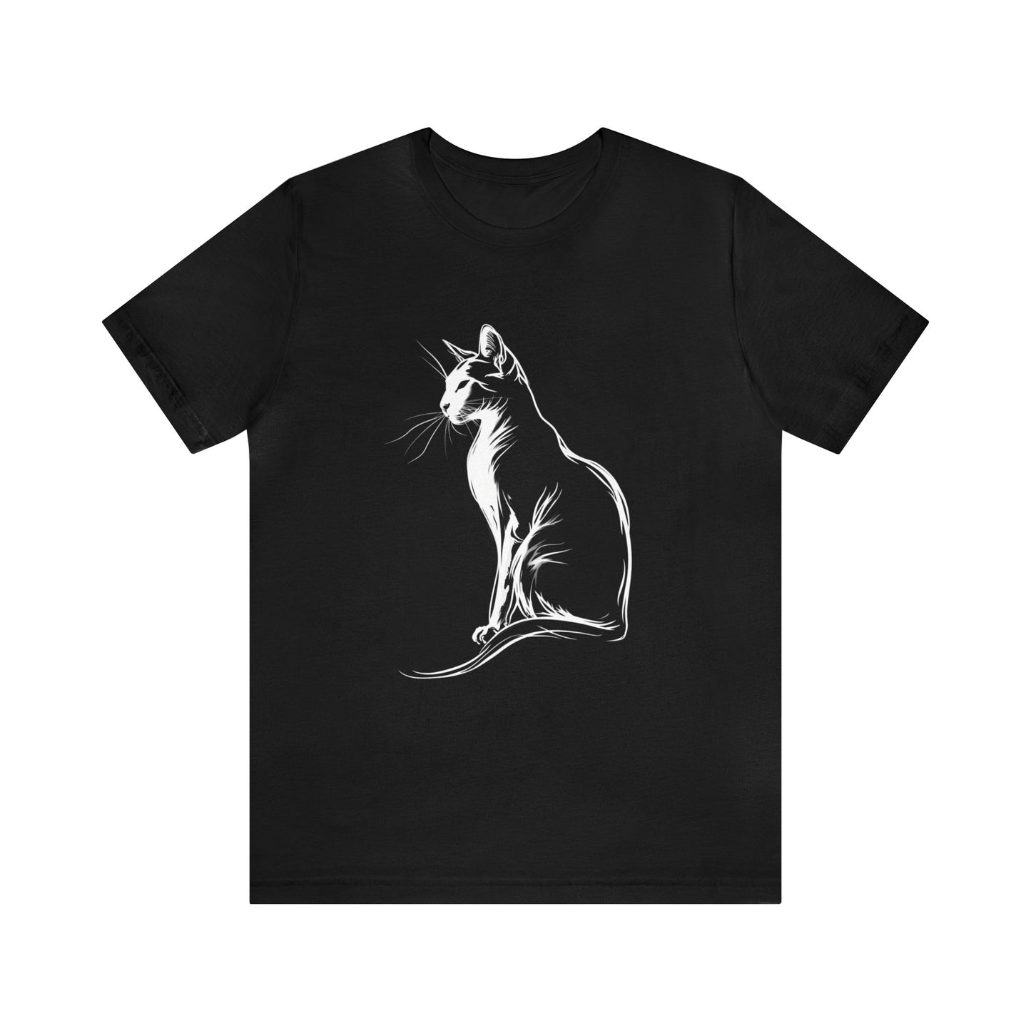 Cat Silhouette #6 - Unisex Jersey Short Sleeve Tee