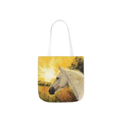 Horse #3 Polyester Canvas Tote Bag (AOP)