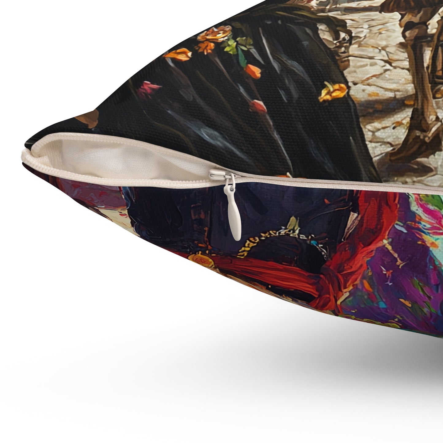 Vibrant Day of the Dead 2 - Decorative Pillow - USA