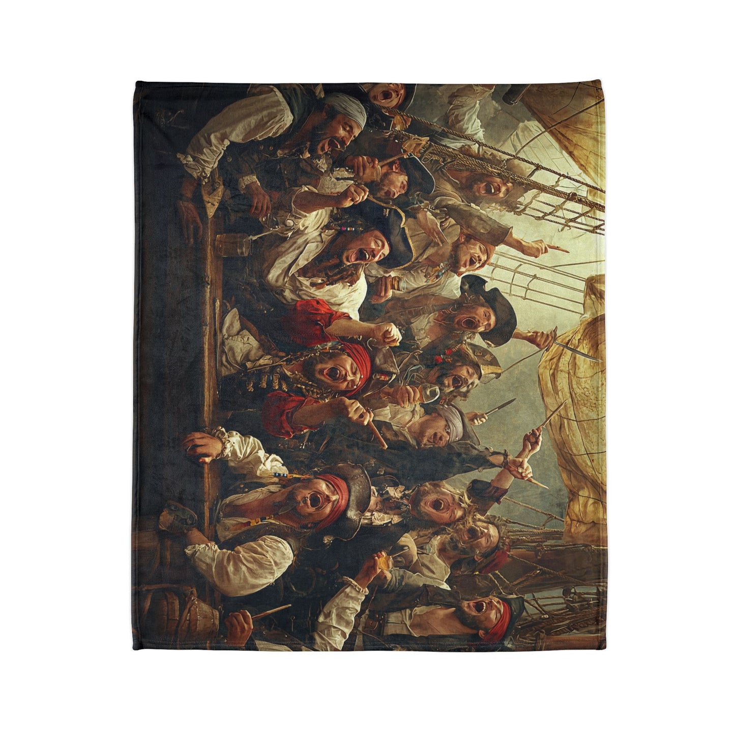 Pirate Party Soft Polyester Blanket - Cozy Throw for Nautical Enthusiasts UK