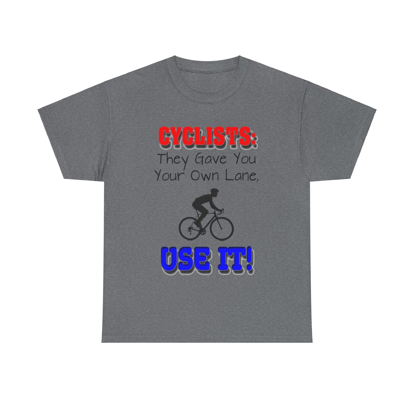 Cyclists 1 - Unisex Heavy Cotton Tee - UK