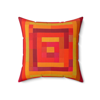 Patchwork 2 - Spun Polyester Square Pillow - USA