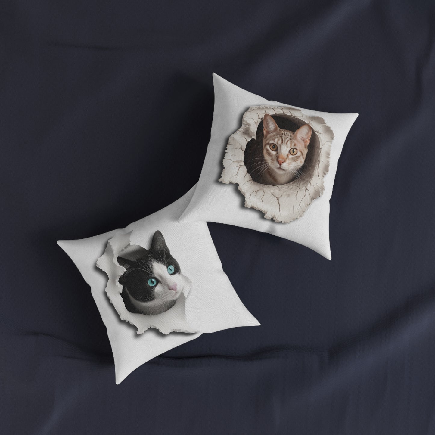 Cat 1 - Square Pillow - UK