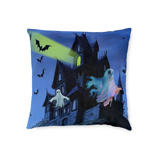 Haunted House - Square Pillow - UK
