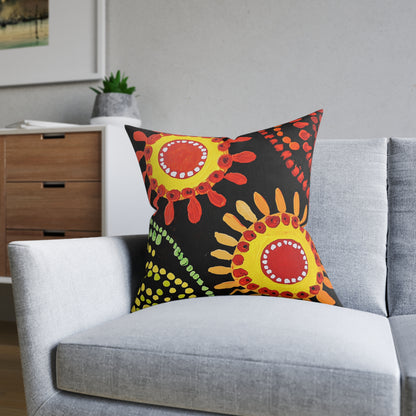 Traditional Aboriginal 1 - Square Pillow - UK