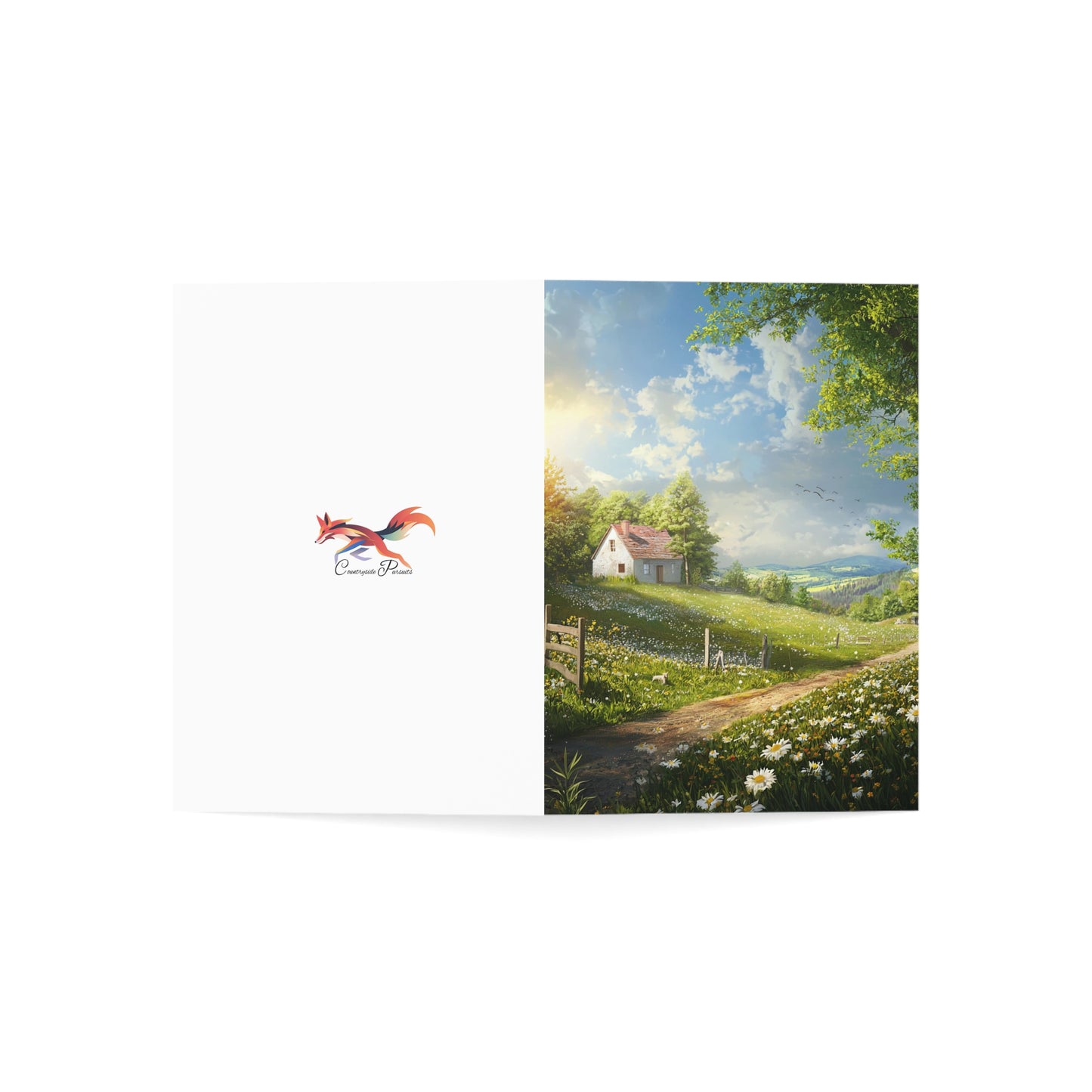 Pretty English Countryside Greeting Cards - Set of 1, 10, 30, or 50pcs for All Occasions - USA