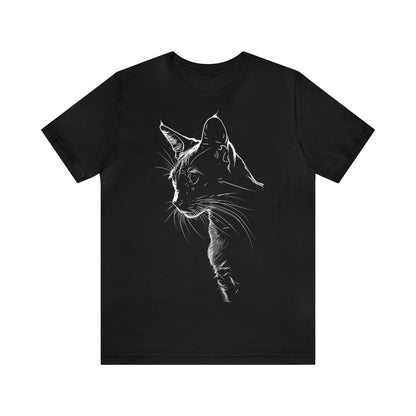 Cat Silhouette  #4 - Unisex Jersey Short Sleeve Tee