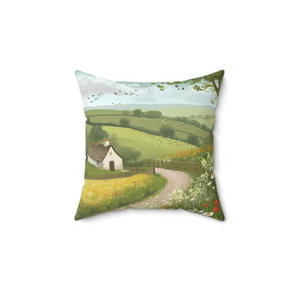 Countryside #4 - Spun Polyester Pillow USA