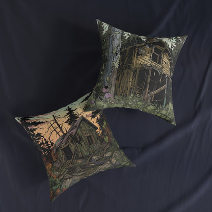 Huckleberry's House - Square Pillow - UK