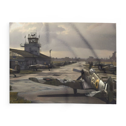 WW2 Airfield #2 Arctic Fleece Blanket - UK