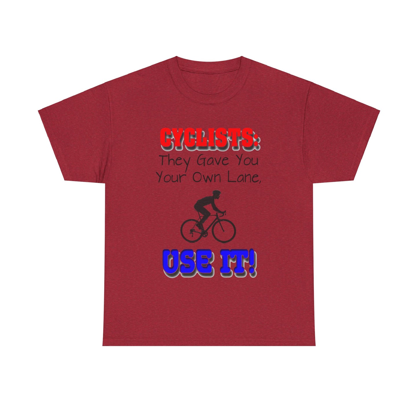 Cyclists 1 - Unisex Heavy Cotton Tee - UK