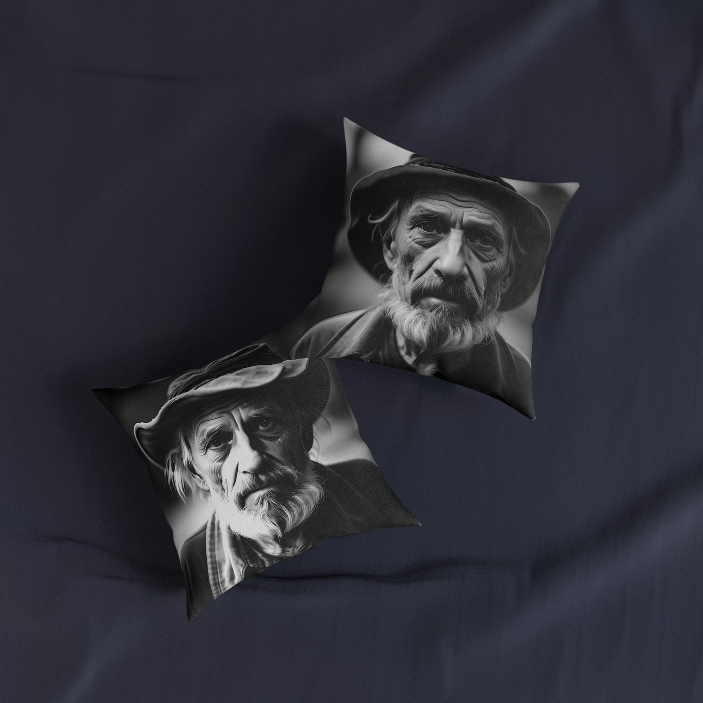 Old Man - Square Pillow - UK