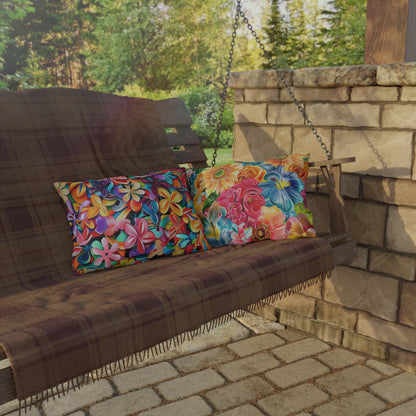 Summer Flowers - Outdoor Pillows - USA