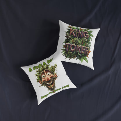 King Toker - Square Pillow - UK