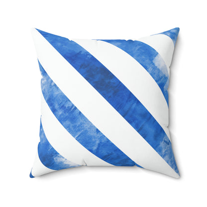 Ice Blue Popsicle - Spun Polyester Square Pillow - USA
