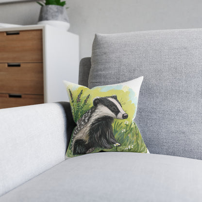 Badger 1 - Square Pillow - UK