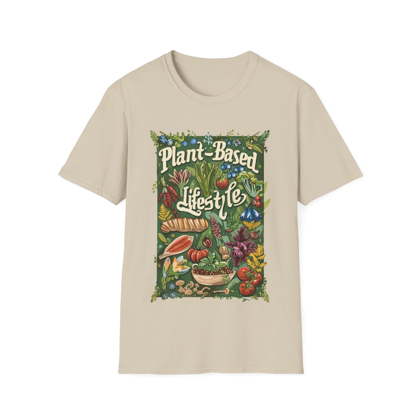 Plant Based Lifestyle #2 - Unisex Softstyle T-Shirt (UK)