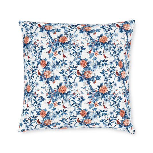 Blue Chinoiseries - Square Pillow - UK