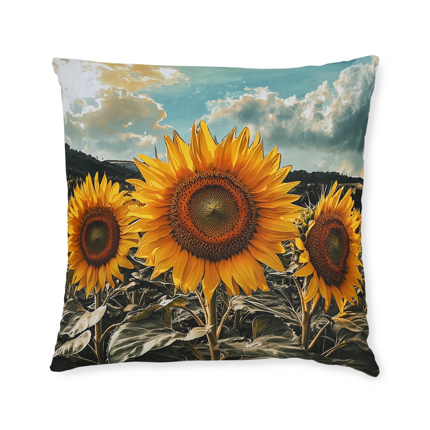 Sunflower Double - Square Pillow - UK