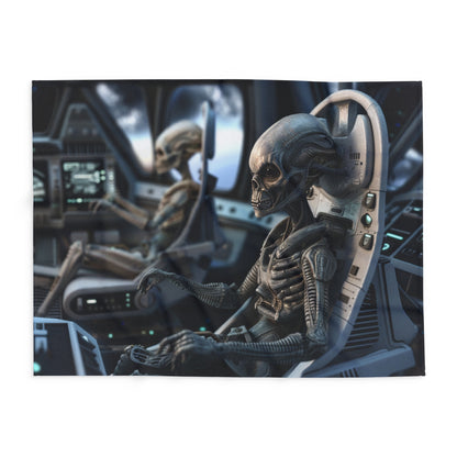 Alien Pilots - Arctic Fleece Blanket - USA